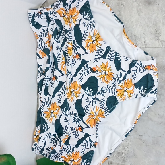 Hanna Nikole Womens Size 22W Plus Size Bikini Set 2 Piece High Waisted Swimsuit - Picture 13 of 14